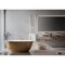Ruvati 19-inch Matte Gold and White Bathroom Vessel Sink epiStone Solid Surface RVB2113GW - alternate 2